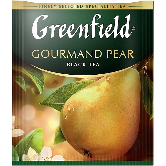 Чай Greenfield Gourmand pear черный ,25 пак/уп