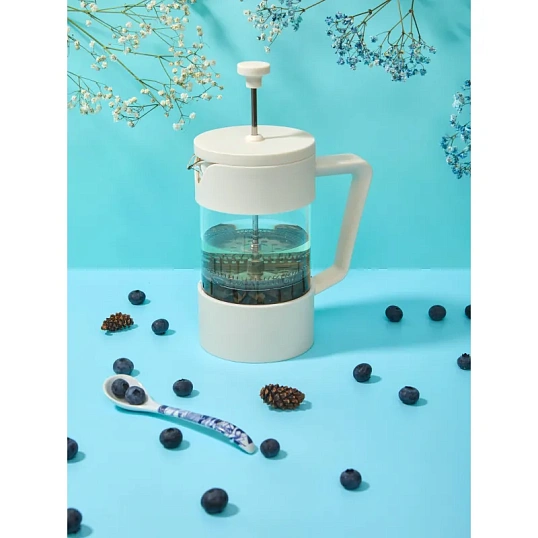 Френч-пресс 600 мл. Ареналь ПП, боросиликатное стекло, нерж сталь