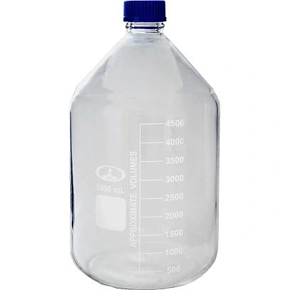 Банка 5л с делениями, с навинчив. крышкой, светлое стекло 10006815