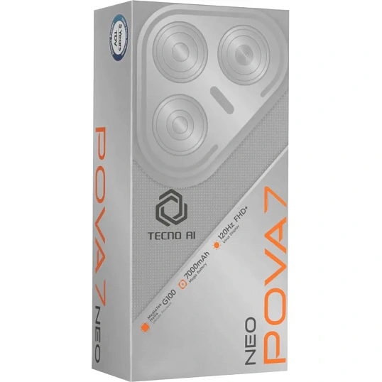 Смартфон Tecno Pova 7 Neo 128Gb 8Gb Magic Silver