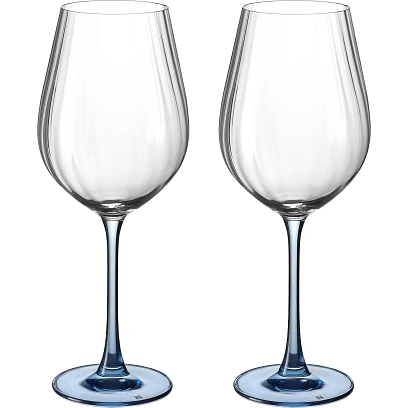 Набор бокалов для красн вина COLUMBA OPTIC, 650 мл,Синяя ножка 2шт, БСС0509