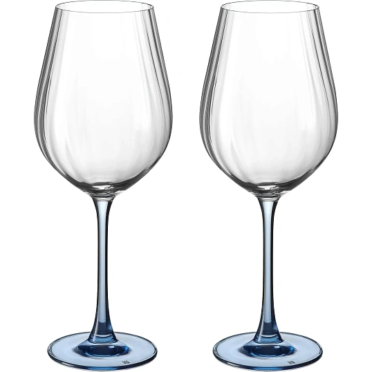 Набор бокалов для красн вина COLUMBA OPTIC, 650 мл,Синяя ножка 2шт, БСС0509