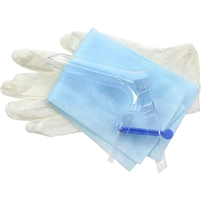 Набор гинекологический Ева №1 без зонда (перчатка неопудр.), КПИ 100шт/уп