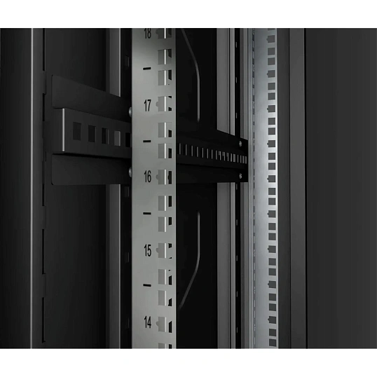 Шкаф напольный 19, 42U Cabeus ND-SC-42U60/120-BK 600x1200mm передн и задн