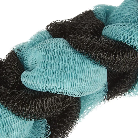 Мочалка для тела Косичка нейлон 80гр 9зв 8128 в ассортименте