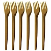 Вилка одноразовая 168мм,золот.-охристого до коричн,древесн. волокно,50шт/уп