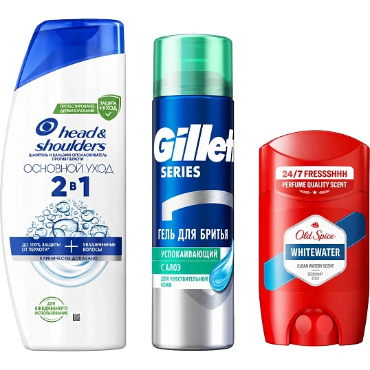 Подарочный набор HSШмп+Блз пр/прх2в1 200+GILLETTEгель д/бртУсп200+OSТвДез50
