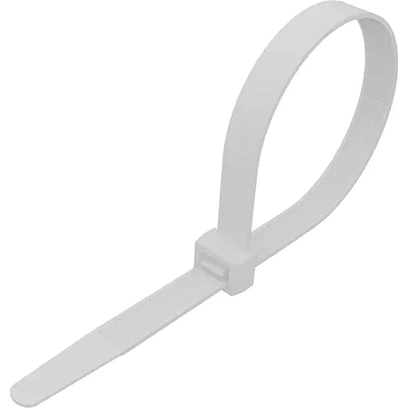 Стяжка REXANT (07-0200-5) кабельная нейлон. 200x4,8мм, белая (100 шт/уп)