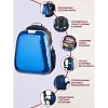 Ранец Комус Класс Sparkle Blue,эргоном. спинка, двусторонние пайетки
