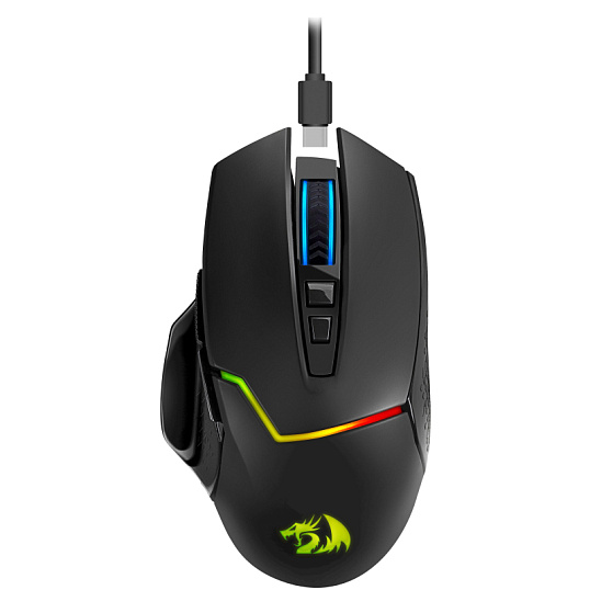 Мышь компьютерная Redragon Mirage Pro (71432)игр.черн,RGB,7кн,2.4G,8000dpi