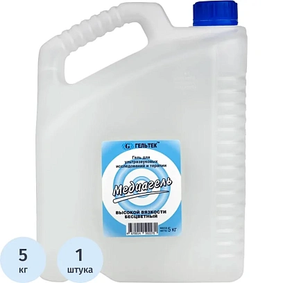 Гель для УЗИ МЕДИАГЕЛЬ 5кг/бут. высокой вязкости (б/цв.)