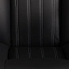 Кресло UT_Easy Chair Boston хром, (черн. подлок), кож/зам, черный, 36-6