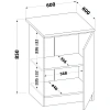 Шкаф Сокол напольный ТК-06 600x600x850 Дуб Сонома