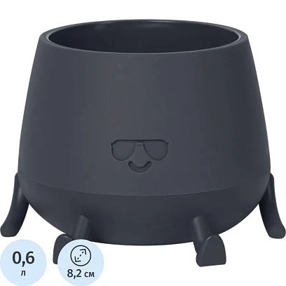 Кашпо Мистер Крутой (0,6л) Цв. Антрацит (Арт. КШ-1851)