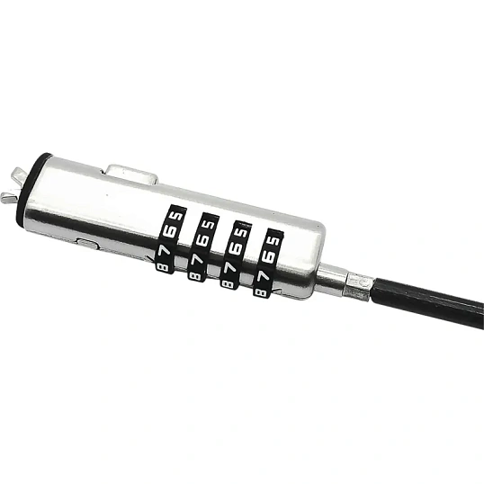 Тросик с замком Continent NCL-105,ультрабук, nano security slot, клин, 1,8м