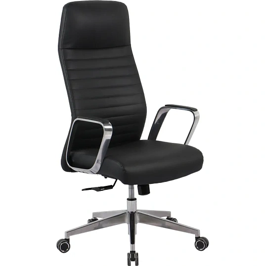 Кресло BN_Hg_EChair-505 TL нат. кожа черный алюминий