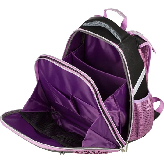 Ранец Комус Класс LEO сиреневый,Basic, 2 отд., эргоном. Спинка