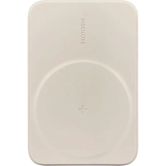 Внешний аккумулятор SOLOVE (Mi) W12 5000mAh MagSafe 20W QC+PD 3A, бежевый