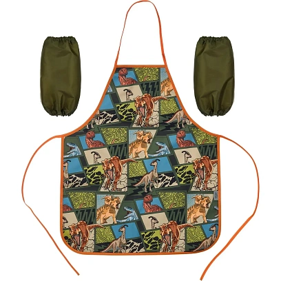 Фартук для труда Комус Класс Дино Комикс, нарукавники, 535x445 мм,ФН 41-20