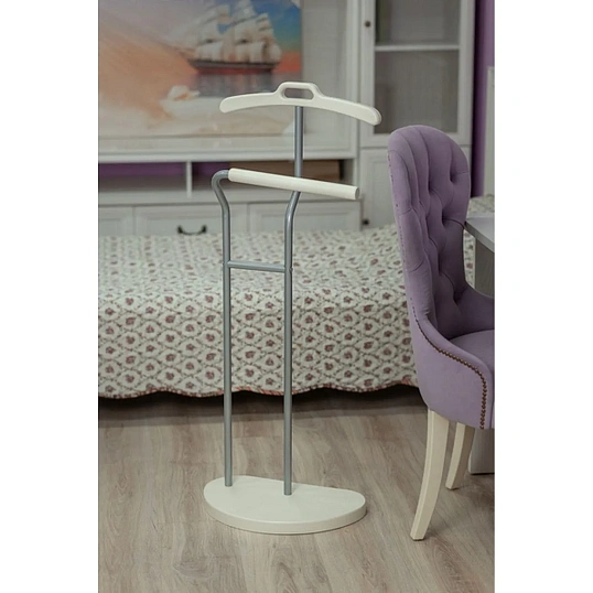 Вешалка ME_костюмная D10 металлик/слоновая кость