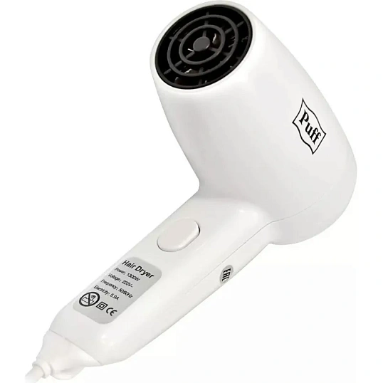 Фен Puff-1300, белый, 1,3 кВт