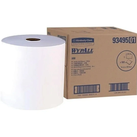 Материал протирочный нетканый WypAll X60 GeneralClean 34х31см бел 9349
