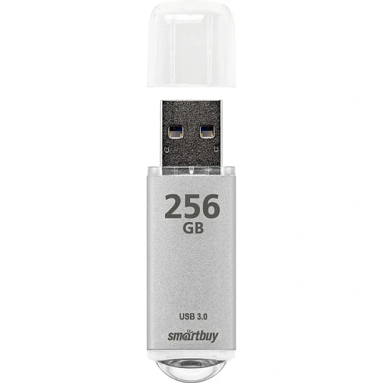 Флеш-память Smartbuy UFD 3.0/3.1 256 GB V-Cut Silver (SB256GBVC-S3)
