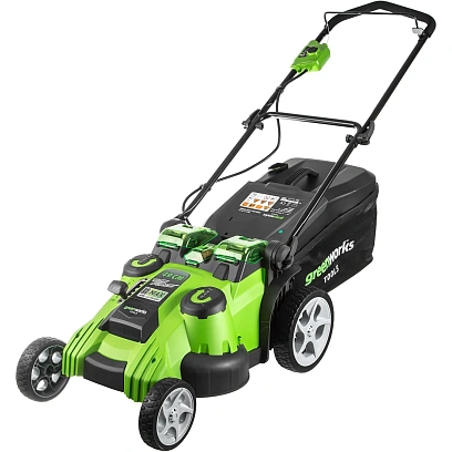 Газонокосилка аккумуляторная Greenworks TwinForce, 40V, 49 см 2500207VB