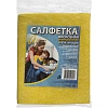 Салфетки хозяйственные вискоза 90г/м2 30х38 желтые 5шт/уп
