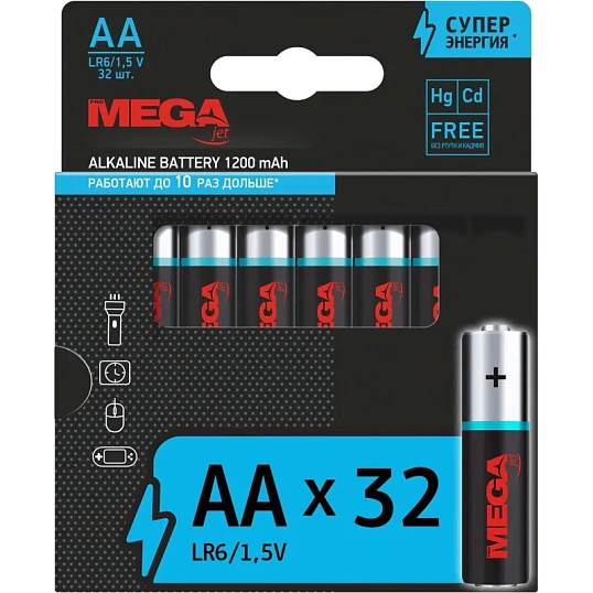 Батарейка AA/LR06 уп/32шт      