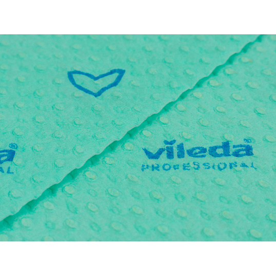 Салфетки хозяйственные Vileda Бризи 36х35см зеленые 25шт/уп 161619