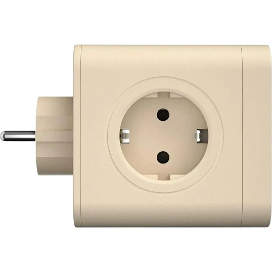 Тройник AGNI 4/220 + 2 USB + 1 Type C, слоновой кости(TP-WJ3U4E-C-ivory)