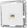 Розетка компьютерная 1-м AtlasDesign RJ45 кат.5E механизм бел. SE ATN000183