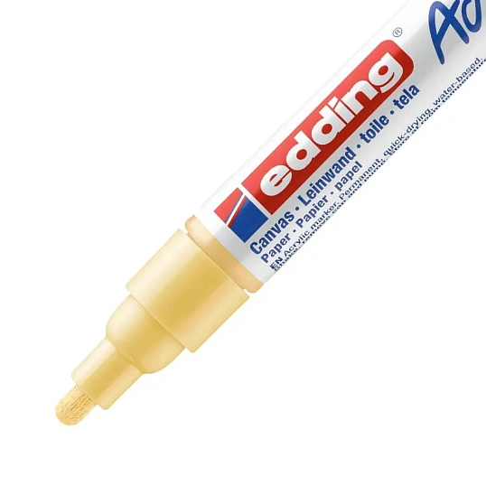 Маркер акриловый Edding 5100/915.кругл.нак. 2-3 мм. Цвет Пастельный желтый