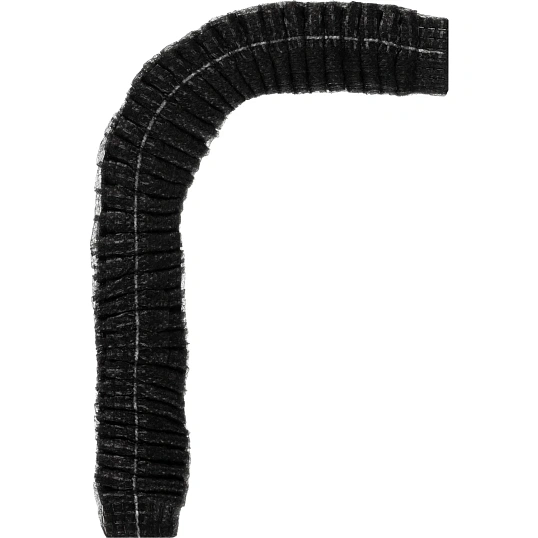 Шапочка Шарлотта неткан. черная, пл 12г 48 см Комус, 100шт/уп