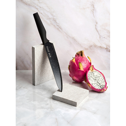 Нож Шеф Santoku 20  см. рукоять Soft Touch, Mielaje