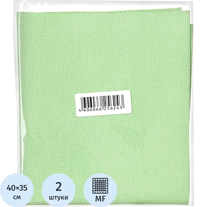 Салфетка хозяйственная HQ Profiline д/стекл ПУ 35х40см 245г/м зелен 2шт/уп