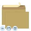 Конверты крафт С4 стрип Ecopost 229х324, 80г, 250шт/уп