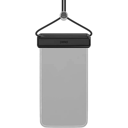 Чехол PERO влагозащитный для смартфона SB04 WATERPROOF BAG черный