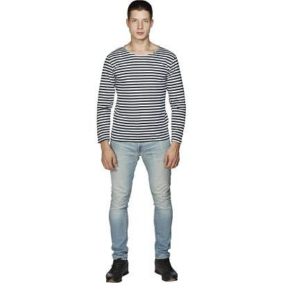 Тельняшка лет. т.син. полоса (р.56)