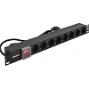 Блок розеток ExeGate ServerPro PDU-19H803 Al-8S-EU2CU-SW (EX280842RUS)