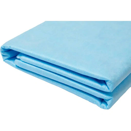 Простыня 70х80, голубой (20шт/упак), пл.20, SMS, А3, 13069