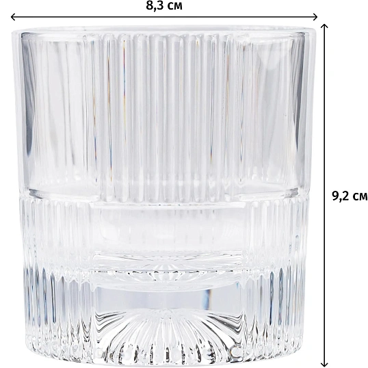 Набор стаканов 4шт для виски DANDY 290 мл
