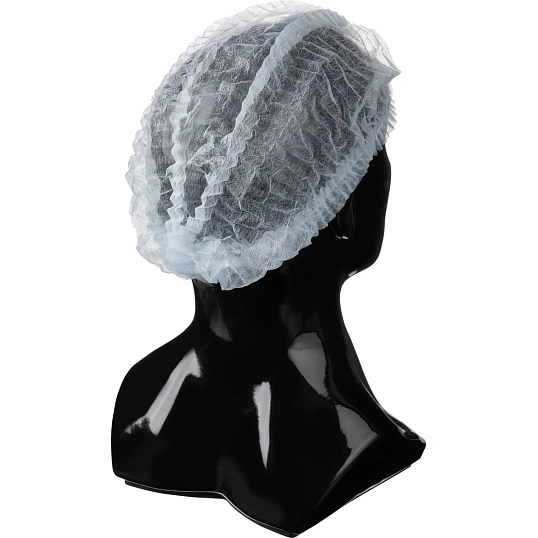 Шапочка Шарлотта неткан. голуб. пл 12г 48 см Комус, 100шт/уп