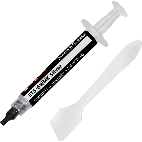 Термопаста ExeGate ETS-6WMK Silver 2г, шприц с лопаткой (EX282346RUS)