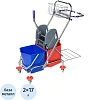 Тележка уборочная с отж. прессом Luscan Prof 2х17л 118,5x40x100,5см