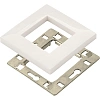 Модуль LANMASTER LAN-FRS45x45/1-WH рамка 1-постовая 45х45, с суппортом, бел