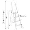 Стремянка алюминиевая, 4 ступени, Сибртех