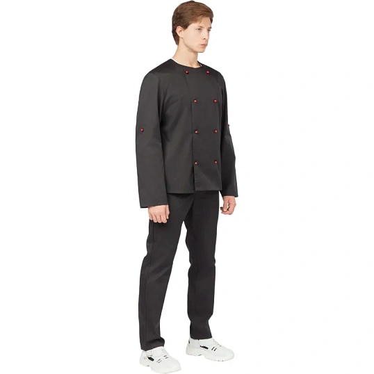 Китель Повара у23-КУ черный (р.48-50) р.170-176