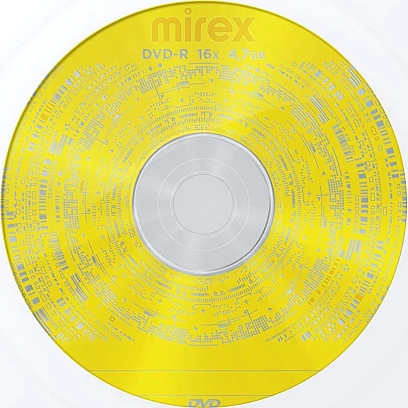 Носители информации DVD-R, 16x, Mirex, конверт/1, UL130003A1C